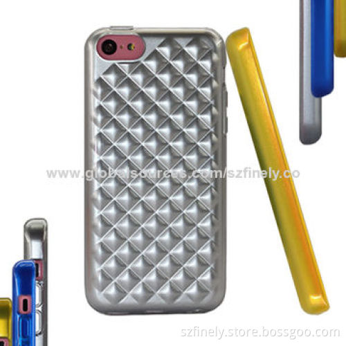 TPU Cases for iPhone 5C, 3D Effect, Simple and Multi-color